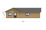 Casa de madeira para habitação PAULA RV (Isolamento térmico PLUS, 44 mm + revestimento), 118 m² specification 4