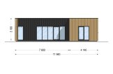 Casa de madeira para habitação LUCIA 2 RV (Isolamento térmico PLUS, 44 mm + revestimento), 50 m² specification 2
