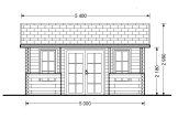 Casa de madeira para jardim ROYAL S (34 mm), 5x5 m, 25 m² specification 2