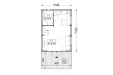 Casa de madeira pré-fabricada ALINA (34 mm + revestimento), 46 m² specification 1