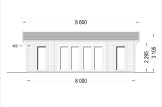 Casa de madeira pré-fabricada MILA (44 mm), 56 m² specification 2