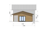 Casa de madeira para habitação HOLLAND RV (Isolamento térmico PLUS, 44 mm + revestimento), 116 m² specification 6