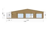 Casa de madeira pré-fabricada RIVIERA S (44+44 mm), 130 m² specification 2