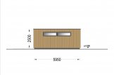 Garagem de madeira pré-fabricada para 3 carros SILVIA TRIO F (34 mm + revestimento), 9x6 m, 54 m² specification 5