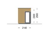 Escritório de jardim PREMIUM L (34 mm + revestimento), 2x2 m, 4 m² specification 3