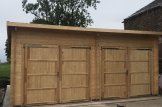 Garagem de madeira pré-fabricada para 2 carros MODERN DUO (44 mm), 6x6 m, 36 m² customer 1