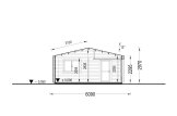 Garagem de madeira pré-fabricada para 4 carros SILVIA S (34 mm + revestimento), 12x6 m, 72 m² specification 6