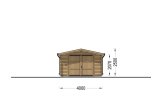 Garagem de madeira pré-fabricada para 1 carro CLASSIC (34 mm), 4x6 m, 24 m² specification 2