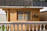 Abrigo de jardim em madeira DREUX (44 mm), 4x3 m, 12 m² customer 3