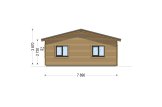 Casa de madeira para habitação JULIA RV (Isolamento térmico PLUS, 44 mm + revestimento), 95 m² specification 3