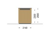 Escritório de jardim PREMIUM L (34 mm + revestimento), 2x2 m, 4 m² specification 4