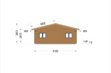 Casa de madeira pré-fabricada ALICE S (44 mm + revestimento), 63 m² specification 5