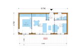 Casa de madeira para habitação PREMIUM RV (Isolamento térmico PLUS, 44 mm + revestimento), 42 m² specification 1