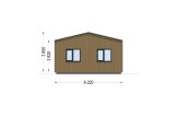 Casa pré-fabricada para habitação NICOLE PV (Isolamento térmico PLUS, 44 mm + revestimento), 67 m² specification 5