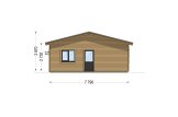 Casa de madeira para habitação JULIA RV (Isolamento térmico PLUS, 44 mm + revestimento), 95 m² specification 5