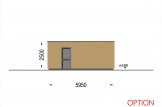 Garagem de madeira pré-fabricada para 1 carro SILVIA F (34 mm + revestimento), 4x6 m, 24 m² specification 8