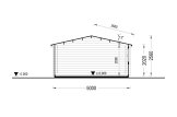 Abrigo de jardim em madeira LILLE (34 mm), 5x4 m, 20 m² specification 6