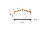 Casa de madeira para habitação NICOLE RV (Isolamento térmico PLUS, 44 mm + revestimento), 67 m² specification 6