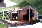 Casa de madeira para jardim CAMILA (Isolamento térmico, 44+44 mm), 6x6 m, 36 m² customer 2