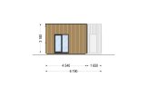 Casa de madeira para habitação LUCIA 2 RV (Isolamento térmico PLUS, 44 mm + revestimento), 50 m² specification 3