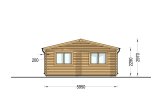 Garagem de madeira pré-fabricada para 3 carros TRIO (44 mm), 9x6 m, 54 m² specification 4