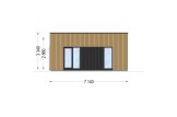 Casa de madeira para habitação KAYA 3 RV (Isolamento térmico PLUS, 44 mm + revestimento), 70 m² specification 3