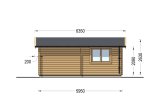 Garagem de madeira pré-fabricada para 1 carro CLASSIC S (44 mm), 5x6 m, 30 m² specification 5