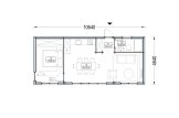 Casa de madeira pré-fabricada PREMIUM S (Isolamento térmico, 34 mm + revestimento), 10.5x4.5 m, 47 m² specification 1