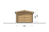 Garagem de madeira pré-fabricada para 1 carro CLASSIC (34 mm), 3.2x5.2, 16 m² specification 2