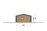 Casa de madeira pré-fabricada NICOLE (Isolamento térmico, 44 mm + revestimento), 68 m² specification 3
