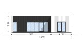 Casa pré-fabricada para habitação LUCIA 2 PV (Isolamento térmico PLUS, 44 mm + revestimento), 50 m² specification 2