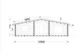 Casa de madeira pré-fabricada FILL S (34+34 mm), 60 m² specification 6