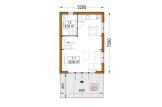 Casa pré-fabricada para habitação ALINA PV (Isolamento térmico PLUS, 44 mm + revestimento), 46 m² specification 1