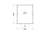 Garagem de madeira pré-fabricada para 1 carro CLASSIC (34 mm), 5x6 m, 30 m² specification 1