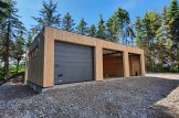 Garagem de madeira pré-fabricada para 3 carros SILVIA TRIO F (34 mm + revestimento), 9x6 m, 54 m² customer 2