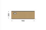 Casa de madeira PREMIUM S (34 mm + revestimento), 7.5x4 m, 30 m² specification 4