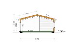 Casa de madeira para habitação JULIA RV (Isolamento térmico PLUS, 44 mm + revestimento), 95 m² specification 6
