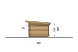 Abrigo de jardim em madeira MALTA (34 mm), 3x3 m, 9 m² specification 5