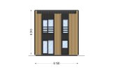 Casa de madeira para habitação KAYA 4L RV (Isolamento térmico PLUS, 44 mm + revestimento), 50 m² specification 5