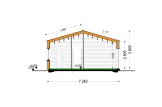 Casa de madeira para habitação ROBERTA RV (Isolamento térmico PLUS, 44 mm + revestimento), 95 m² specification 6