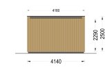 Abrigo de jardim em madeira PREMIUM S (Isolamento térmico PLUS, 34 mm + revestimento), 4.1x2.4 m, 10 m² specification 4