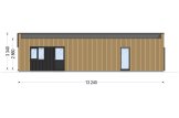 Casa de madeira para habitação KAYA 3 RV (Isolamento térmico PLUS, 44 mm + revestimento), 70 m² specification 4