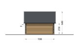 Casa de madeira pré-fabricada KARINA (34 mm + revestimento), 46 m² specification 4