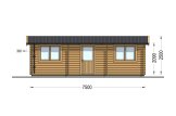 Garagem de madeira pré-fabricada para 1 carro CLASSIC (34 mm), 4x7.5 m, 30 m² specification 3