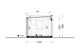 Abrigo de jardim em madeira PREMIUM (34 mm + revestimento), 5x3 m, 13 m² specification 6