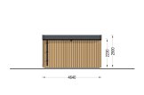 Sauna de madeira SERENE 2 com vestiário (pinho natural) – 4,5×2,5 m, 9,35 m² specification 4