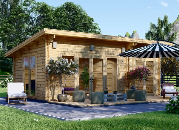 Casa de madeira para jardim MAJA (44 mm), 7,5x4 m, 30m² avp.ui.product_images.thumbnail 1
