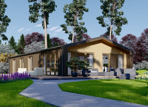 Casa de madeira pré-fabricada ROBERTA (44 mm + revestimento), 110 m² avp.ui.product_images.thumbnail 1