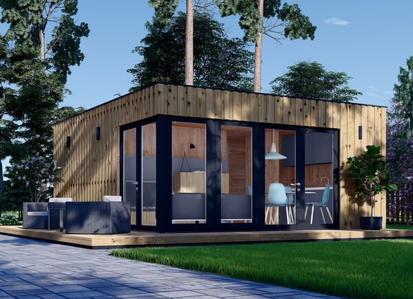 Casa de madeira pré-fabricada PREMIUM (Isolamento térmico, painéis SIP), 6x5 m, 30 m² avp.ui.product_images.thumbnail 1