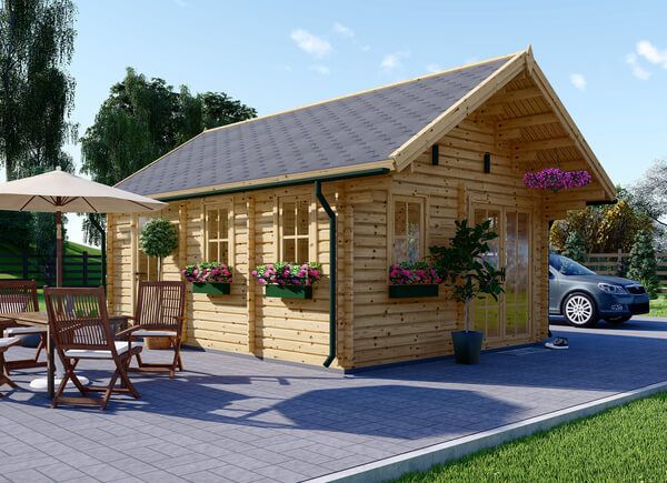 Casa de madeira pré-fabricada SCOOT (44 mm), 27 m² com mezanino de 9 m² avp.ui.product_images.thumbnail 1